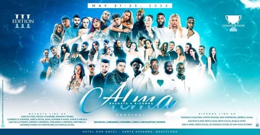 ALMA BACHATA & KIZOMBA FESTIVAL 2026 - III EDITION - Ven con BailaBarcelona